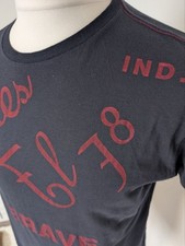 Diesel T-Shirt Men's XL Graphic Print Navy Blue Only The Brave