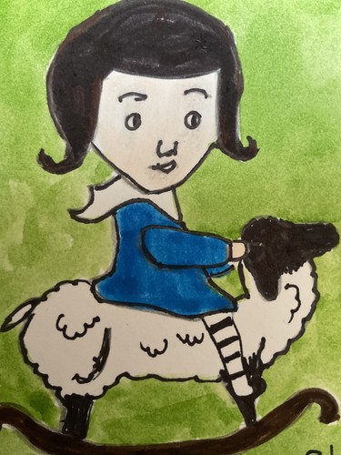 Aceo watercolor art - art, by