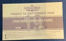 2008 GOODWOOD REVIVAL motor racing TICKET USED