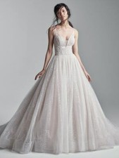 Sottero & Midgley Wedding Dress Style THATCHER Size 14 Ivory/Silver accent New!