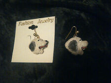 VINTAGE Unworn MAREMMA,PYRENEAN,KUVASZ, Les Giantes PYRENEES SHEEPDOG EARRINGS