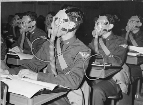 Gas mask training original - gas,