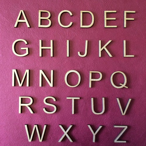 40mm mdf craft letters wooden - letters,