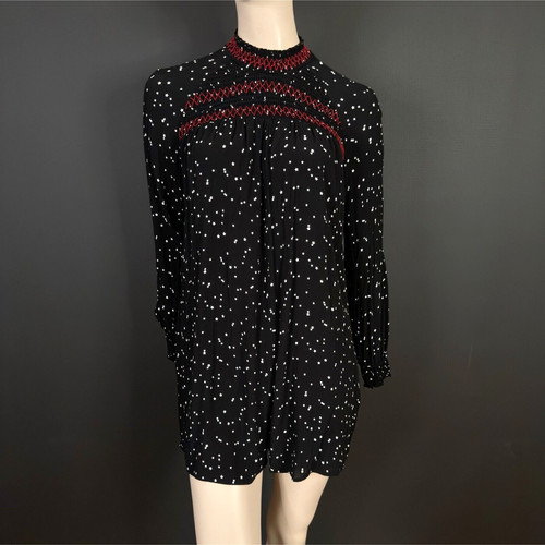 Zara playsuit star print red - print,