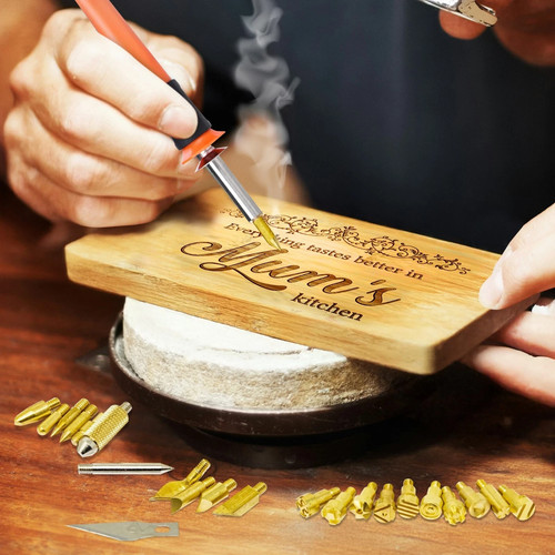 Wood burning iron pieces - wood,