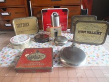 10 Vintage Metal Items Tobacco
