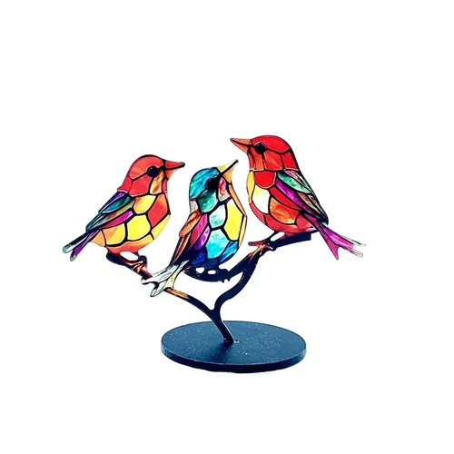 Bird ornaments double sided - bird,