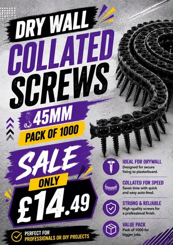 Drywall collated screw 35mm - drywall,