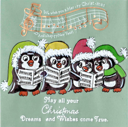 Original christmas card cute - card,