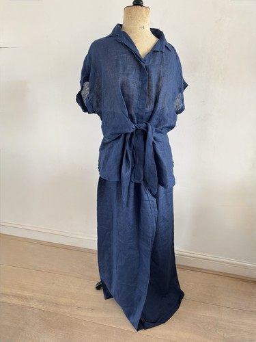 Italian linen pants suit - linen,