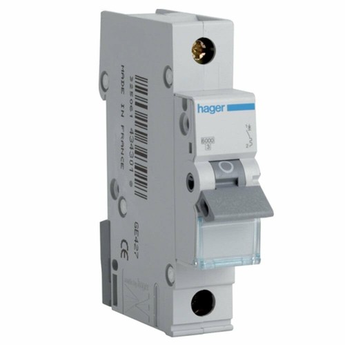 Hager 10a type single - hager,