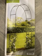 Rose Arch. Decorative Metal Arch For All Climbing Plants With Integrated Earth 