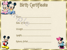 MICKEY MOUSE STYLE  BIRTH