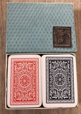 Vintage twin pack of miniature Waddington playing cards in original box