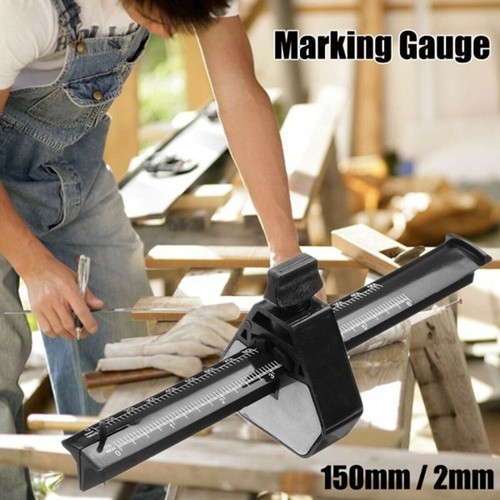 With scale woodworking mortise - scale,
