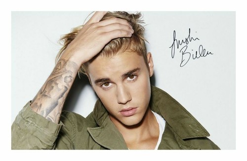 Justin bieber autograph signed - justin,