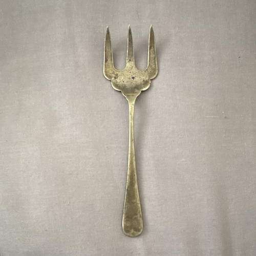 Antique silver plate - plate, 3-prong