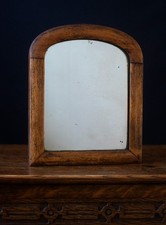 Antique African Mahogany Mirror c.1850 – Rectangular Frame with Arched Top