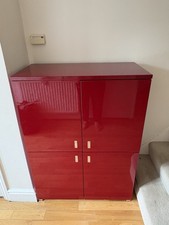 Terence Conran (for Habitat) dark red gloss lacquer sideboard/storage unit