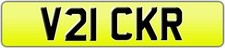 VICK R VICKY NUMBER PLATE V21