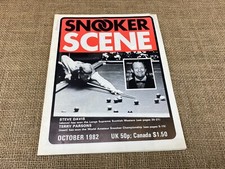 SNOOKER SCENE OCTOBER 1982 EDITION MAGAZINE-STEVE DAVIS & TERRY PARSONS