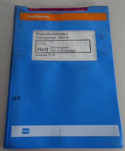 Workshop manual bus - manual, vw