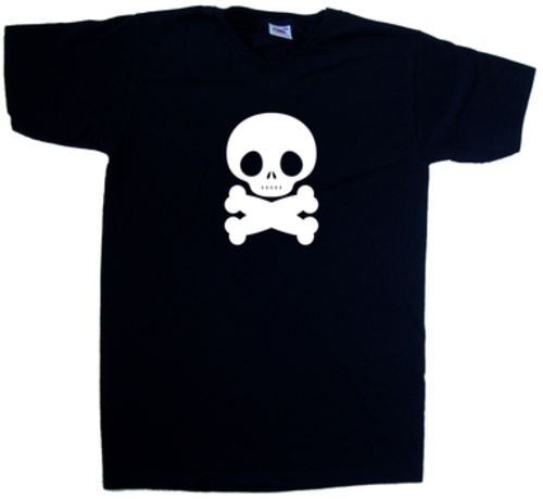 Fat skull and crossbones - skull,