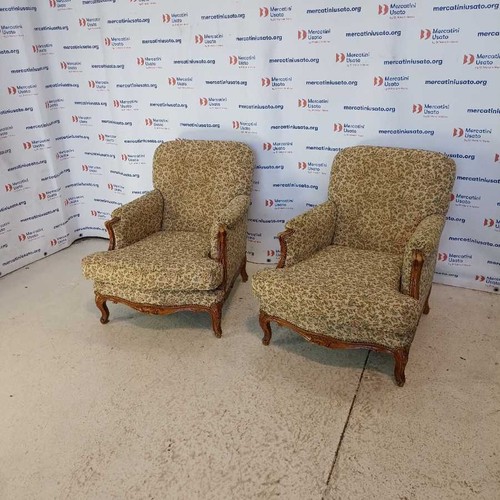Pair antique armchairs in - of,