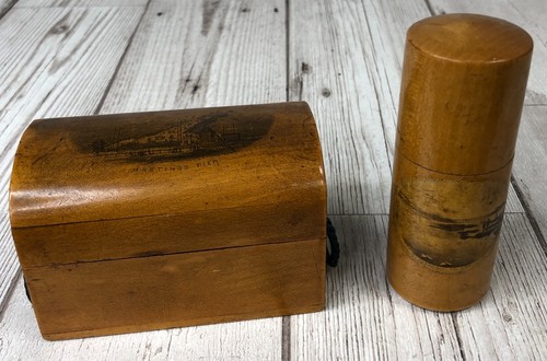 Antique mauchline ware treen - treen,