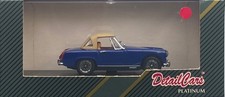 1/43 Detail Cars ART 423 MG Midget Mk IV 1969 Spider in Blue LHD Tan Hardtop MIB