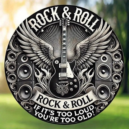 Guitar wings metal wall decor - guitar,