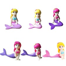 6 PCS Miniature Mermaid