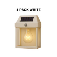 Outdoor Solar Wall Light with PIR Sensor – LED Security Lamp for Garden & Fence