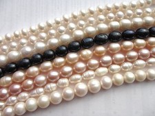 String of Fresh Water Pearls In Different Colours & Designs For Jewellery Making
