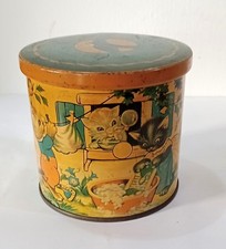 Vintage Blue Bird Toffees  Tin. cats doing the washing.