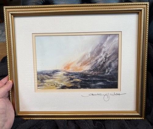 Vintage original watercolour - original,
