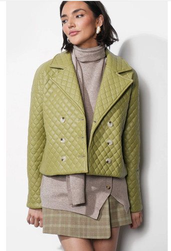Nwt 169 greylin - quilted, faux