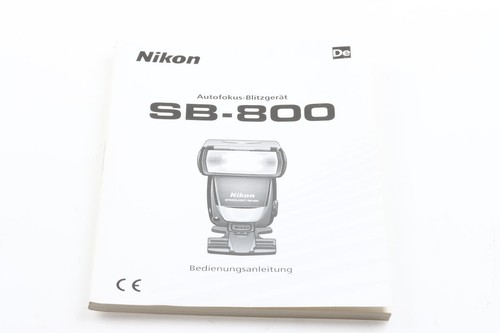 Nikon 800 manual - sb-800,