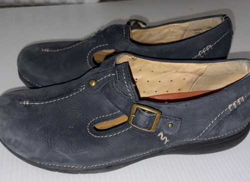 Clarks structured blue suede - clarks,