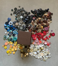 Box Of Old Buttons multicoloured good mixture