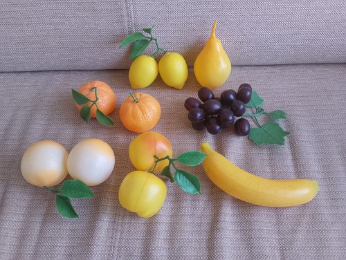 Selection faux fruit - a,