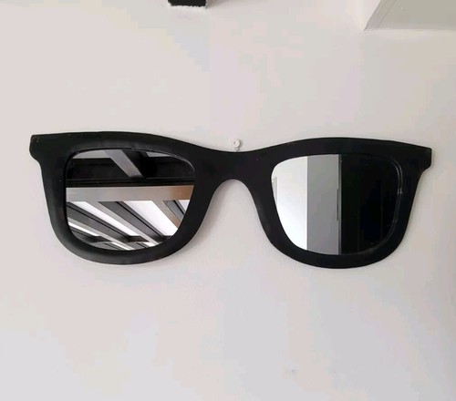 Large dark glasses wall - large,