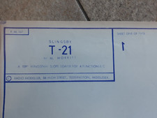 Slingsby T-21 109inch Wingspan Slope Soarer, 4 Function R/c Plan Ref RM 167 #A25