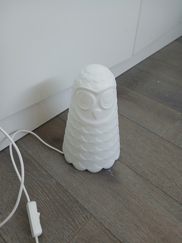 Ikea solbo white owl table - owl,