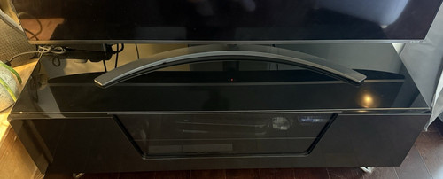 Black high gloss glass - glass, tv