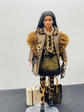 Barbie doll with handmade designed fashion clothes accessories