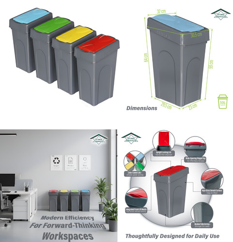 50l large plastic recycling - large,