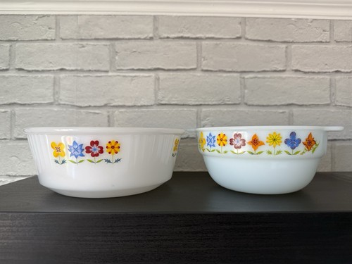 Two phoenix opalware pyrex - two,