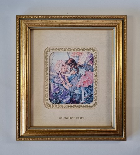 Vintage flower fairy print - flower,