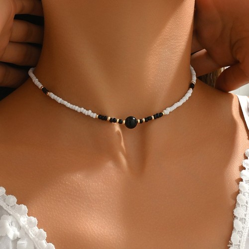 Bohemian retro necklace with - retro,